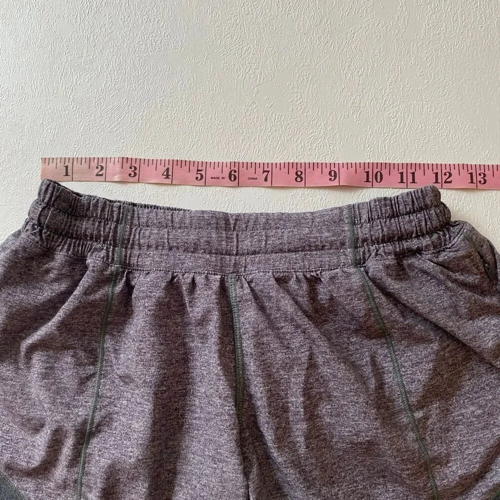 Lululemon Speed Up Shorts Size 6 Heather Gray Lined Running Athletic